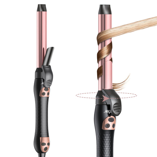 Rotating Curling Iron, Hair Curler Automatic Rotating, Risadora de Pelo Giratoria, Easiest Curling Iron for Beginners, Best Curling Iron for Thin Fine Hair