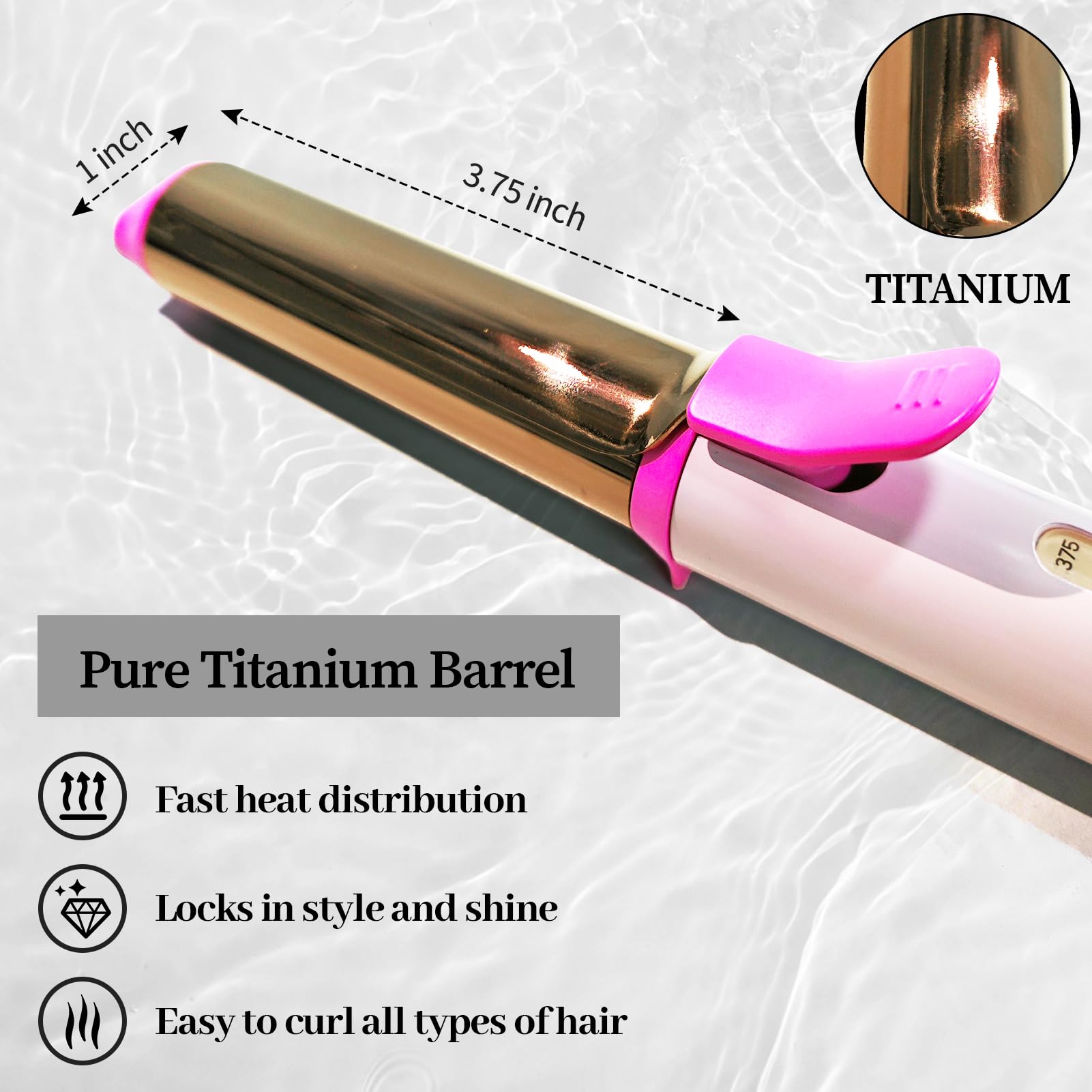 Travel Curling Iron with Storage Bag Mini Curling Iron for Short Hair Angilala Store