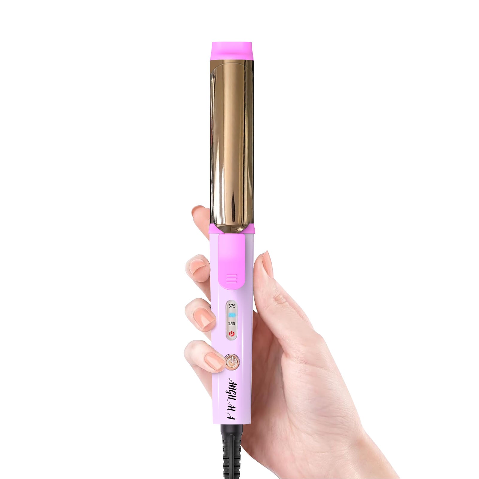 Travel Curling Iron with Storage Bag Mini Curling Iron for Short Hair Temp Control Mini Hair Curler with Dual Voltage 3 Adjustable Temperatures